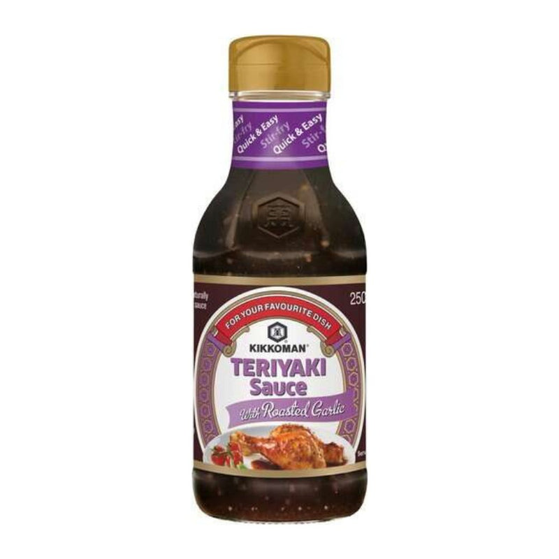 Kikkoman Teriyaki Sauce With Roasted Garlic, 250ml