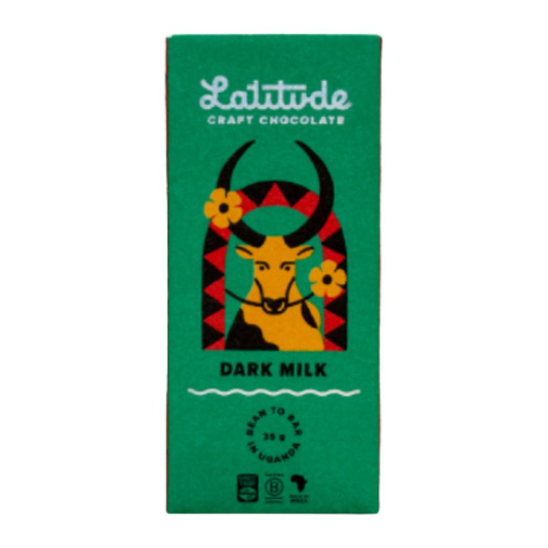 Latitude Craft Chocolate Dark Milk Chocolate Bar, 70g