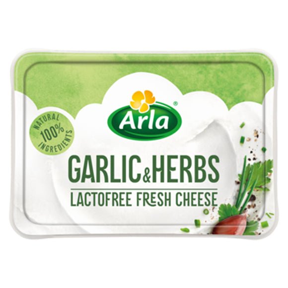 Arla Lactofree Fresh Cheese Garlic Herbs, 200g