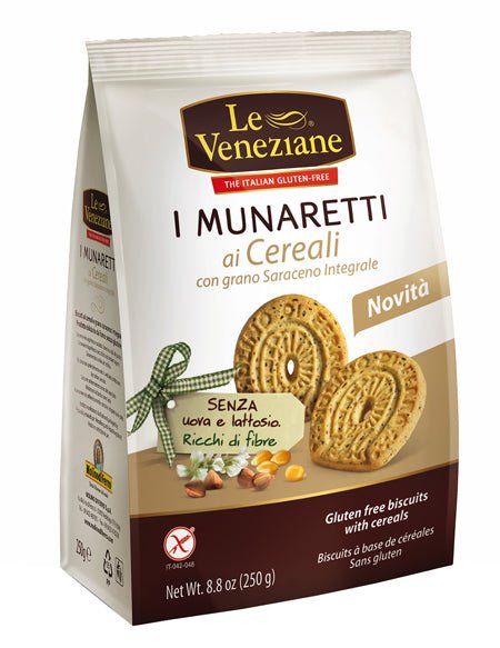 Molino Di Ferro Le Veneziane Biscuits I Munaretti Gran Saraceno Gf, 250g