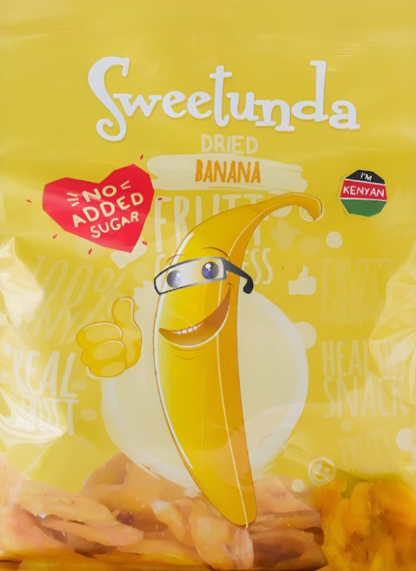 Sweetunda Dried Banana, 100g