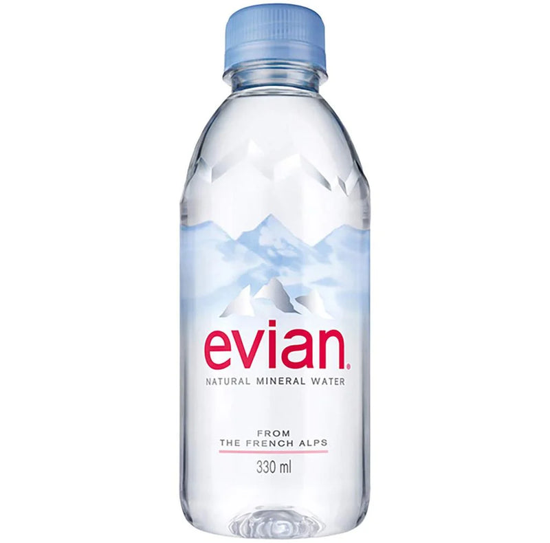 Evian Mineral Water Glass, 330ml