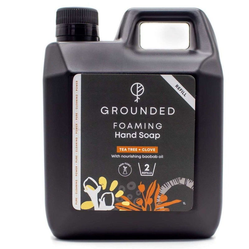 Grounded Foaming Hand Soap, Tea Tree And Clove, 1000ml