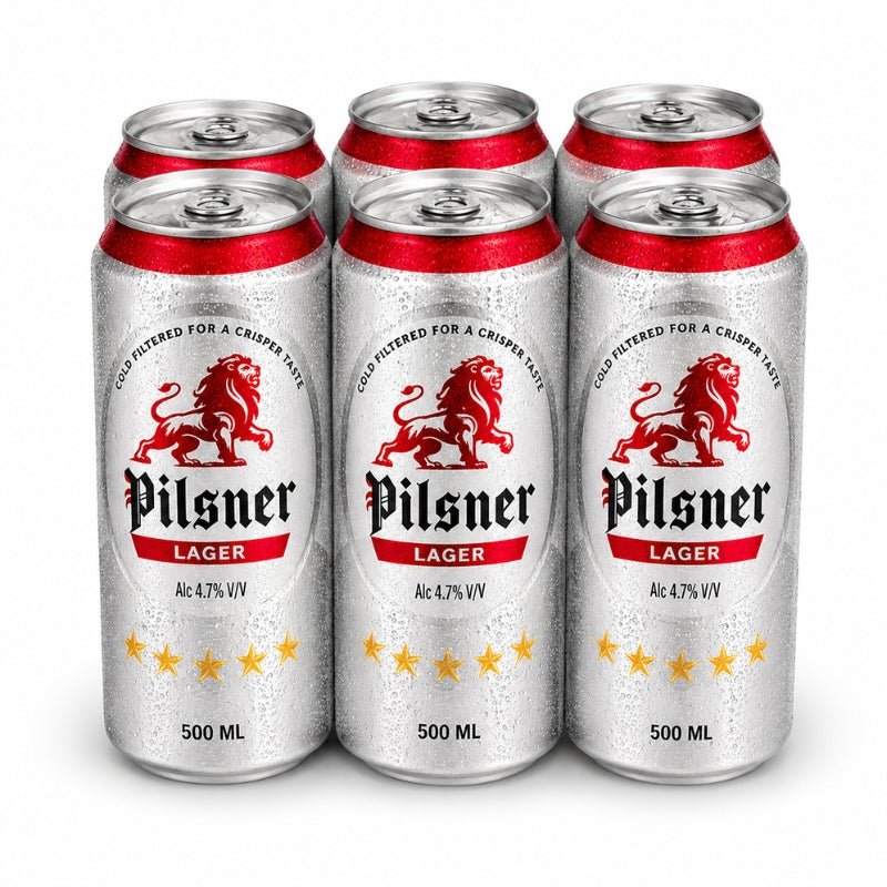 Pilsner Lager Beer Can, 500ml