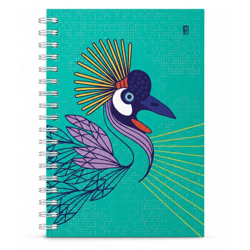 Lulu Kitololo Shining Birds Crane Spiral Notebook