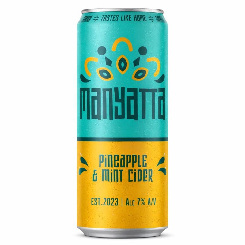 Manyatta Cider Pineapple & Mint Can, 330ml