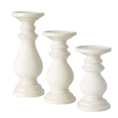 Ceramiqa Candle Holder White