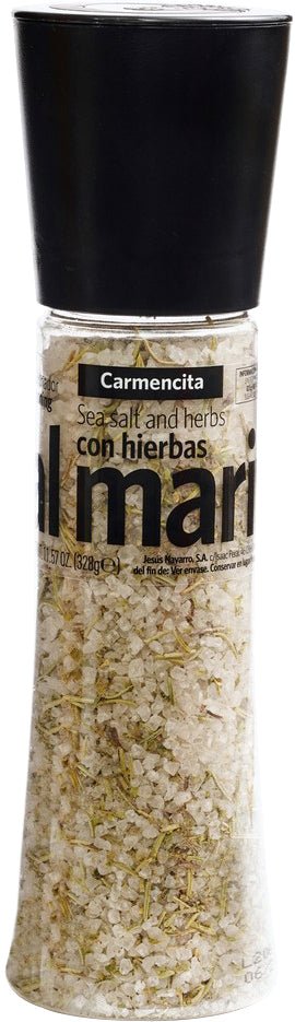 Carmencita Mediterranean Sea Salt With Herbs Grinder, 308g