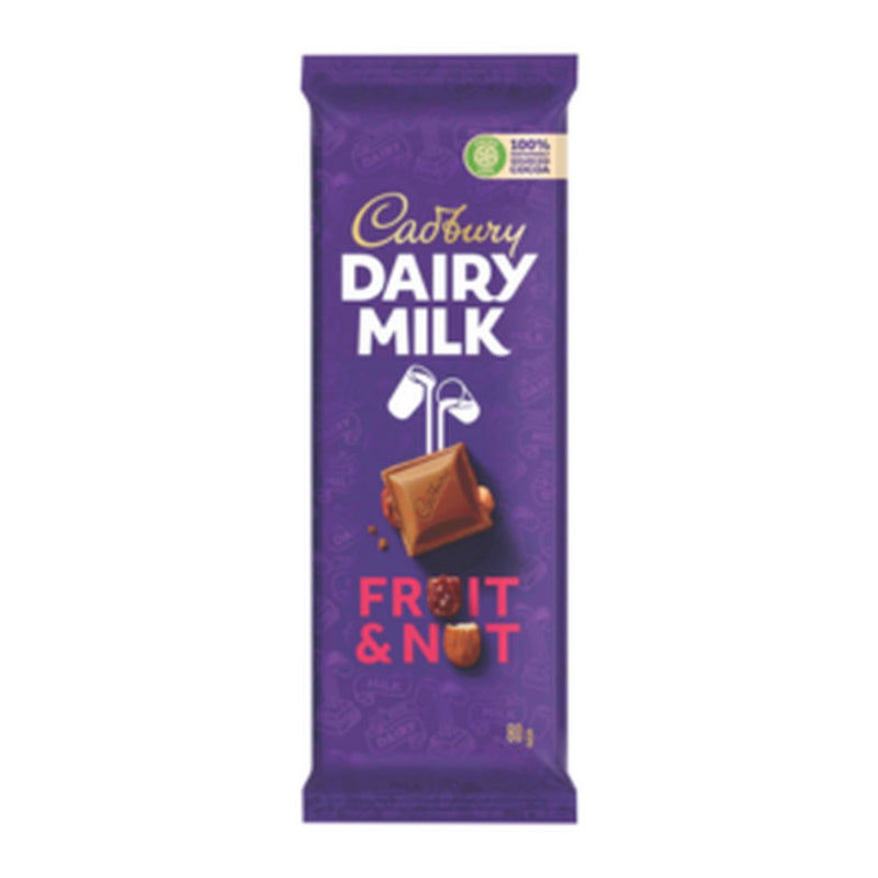 Cadbury Dairy Milk Fruit And Nut, 80g