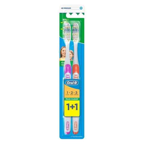 Oral - B Tooth Brush 3 Effect Maxi Clean 1+1 40M