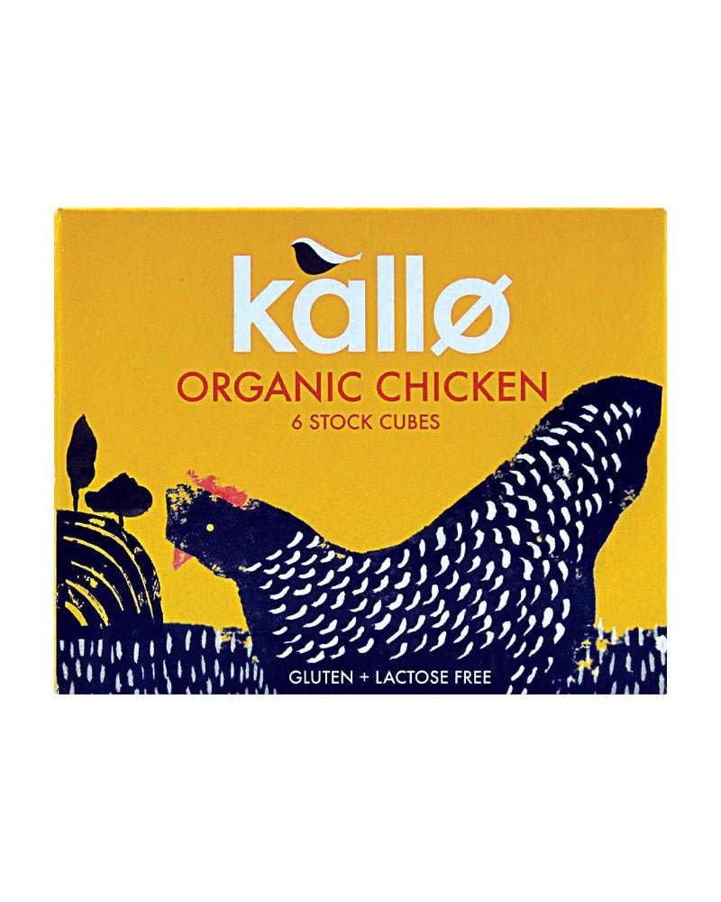 Kallo Organic Chicken Stock Cubes Low Salt, 48g