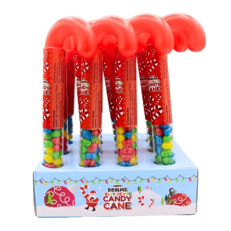 Candy Realms Jelly Beans Candy Cane, 80g