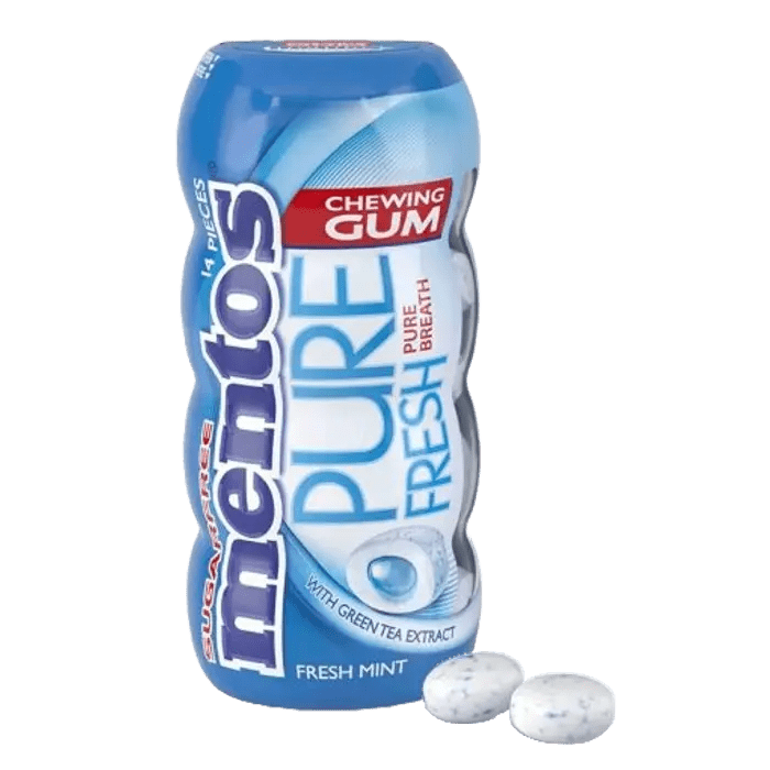 Mentos Pure Fresh Fresh Mint Chewing Gum, 31.5g