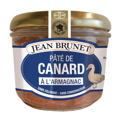 Jean Brunet Duck Pate With Armanac Jars, 180g