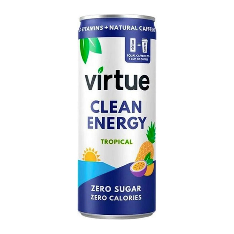 Virtue Clean Energy Drink Tropical Sugarfree Zero Calories, 250ml