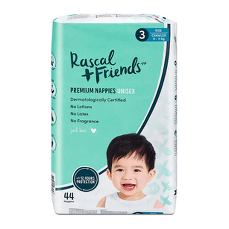 Rascal And Friends Ac Nappy Diapers Size 3, 44pc