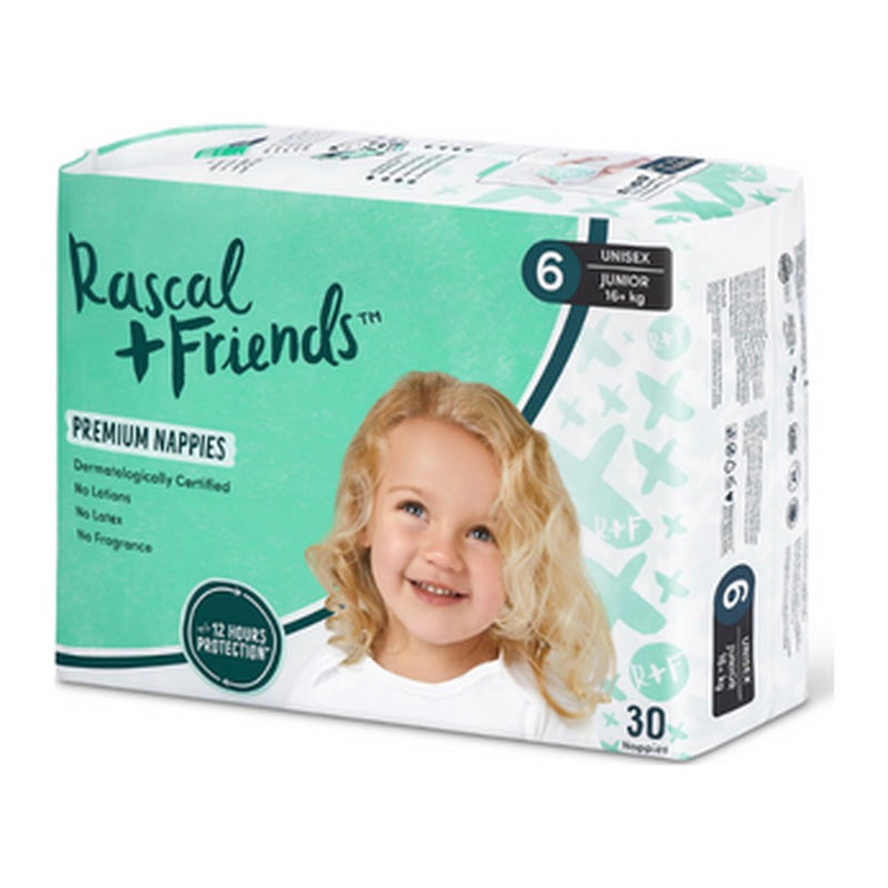 Rascal And Friends Pa Junior Kids Nappy Diapers Size, 6, 30pc