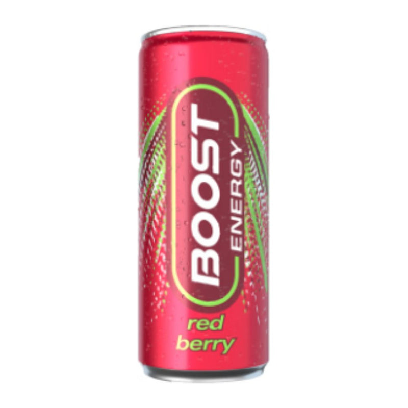 Boost Energy Red Berry Drink In Can, 250ml