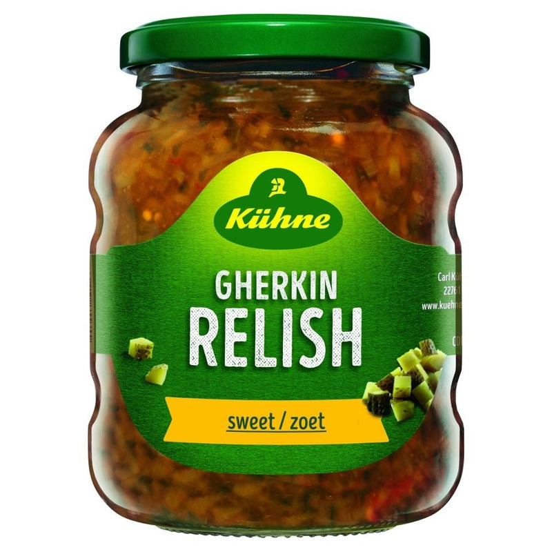 Kuhne Gherkin Relish Sweet Pickle, 350g