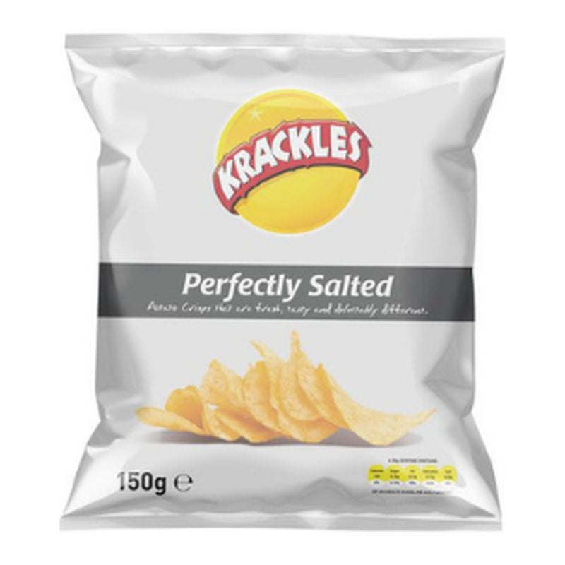 Krackles Perfectly Salted Crisps, 125g