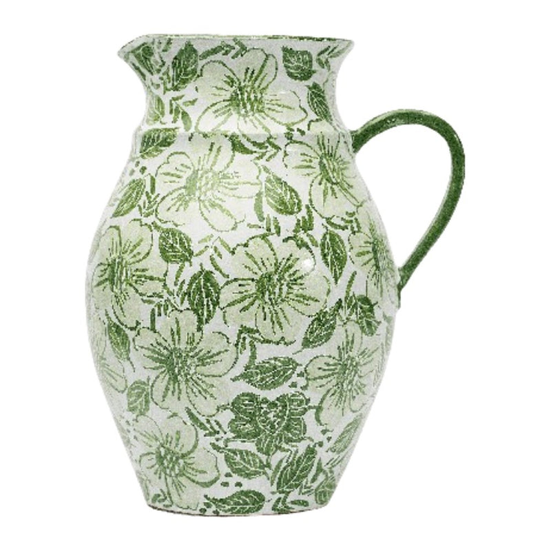 Bakuli Blu Ceramic Pitcher Sage Green lrg