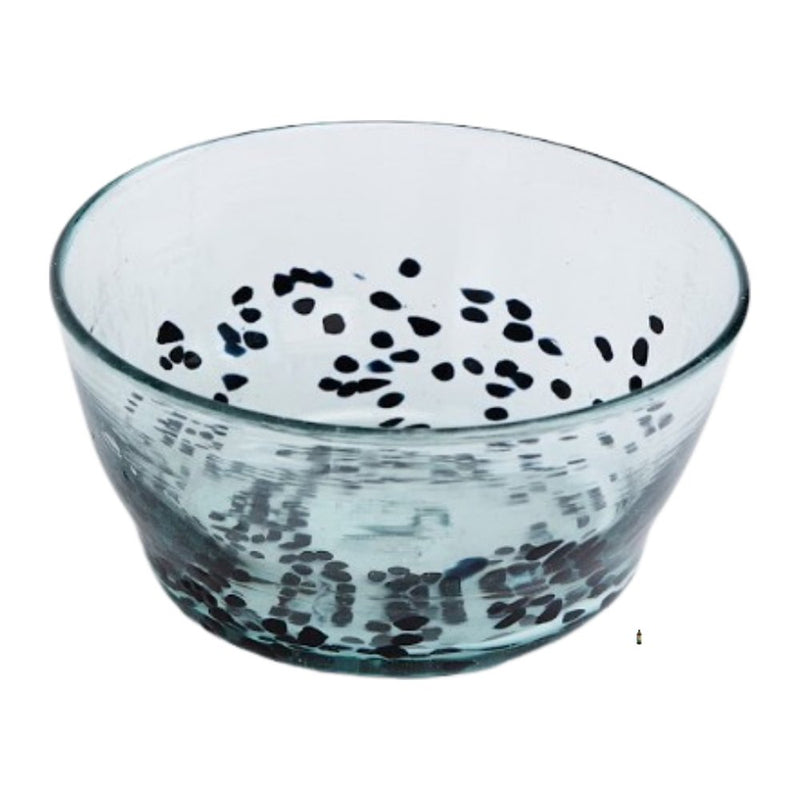 Shanga Salad Bowl Large Black Dots
