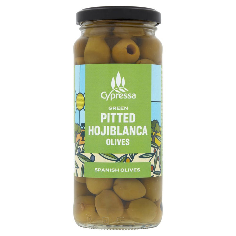 Hojiblanca Pitted Green Whole Olives, 340g