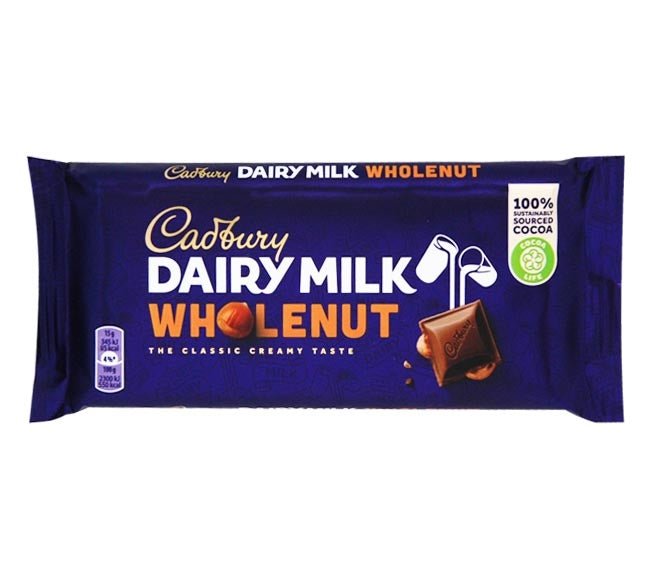 Cadbury Dairy Milk Whole Nut, 120g