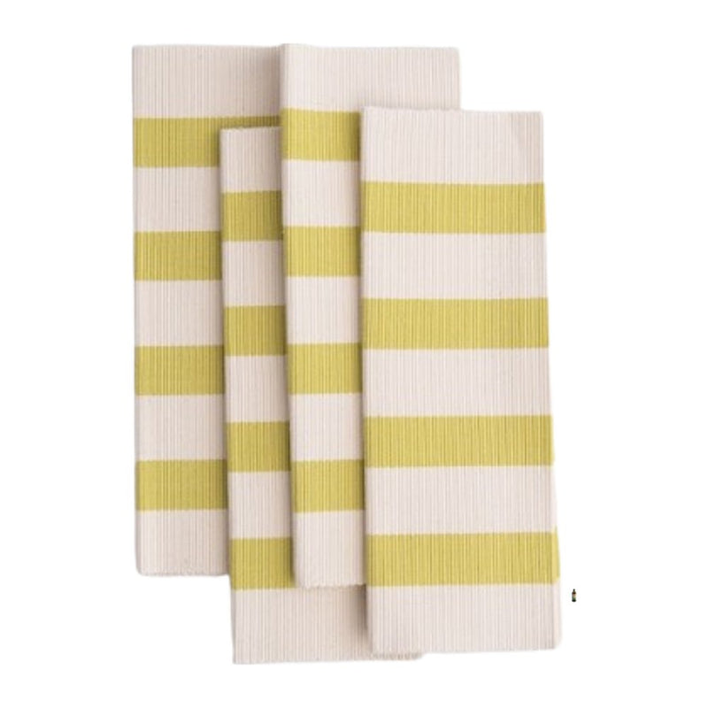 Siafu Nyota Placemats Cream Lemonade Set Of 4