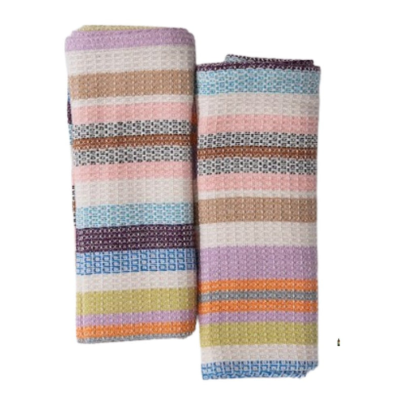 Siafu Haluwa Hand Towel Multi Colored Set Of 2