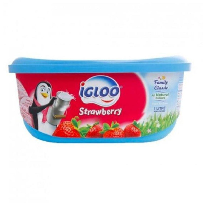Igloo Strawberry Icecream Tub, 1000ml