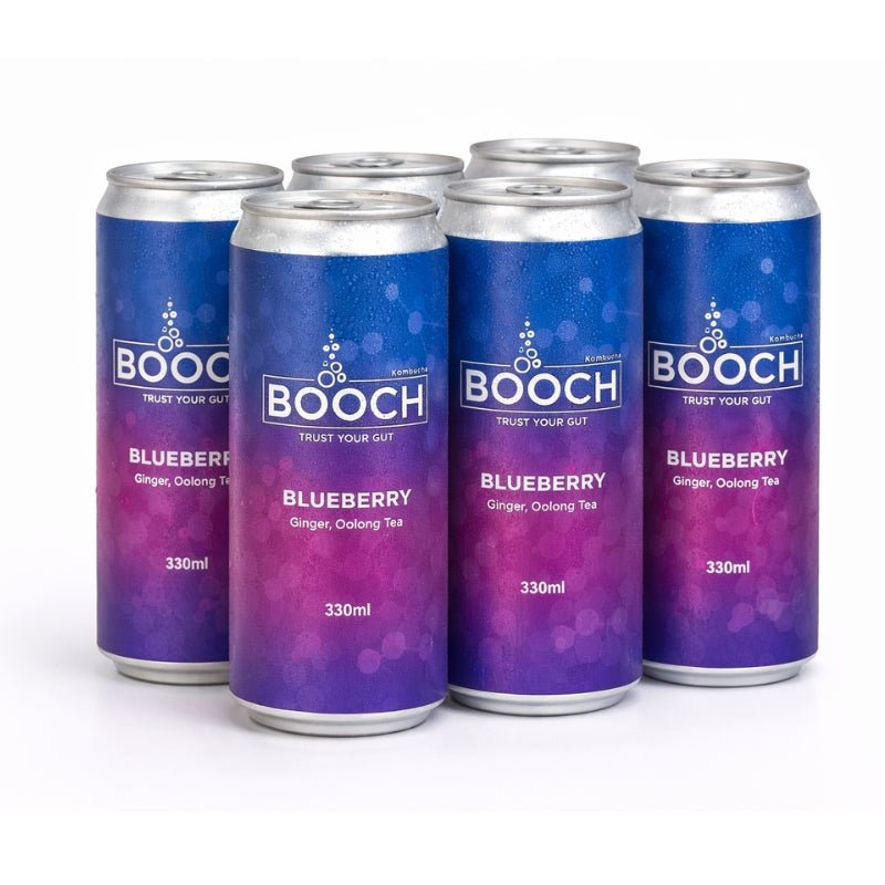 Booch Blueberry Kombucha Can, 330ml