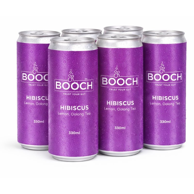 Booch Hibiscus Kombucha Can, 330ml