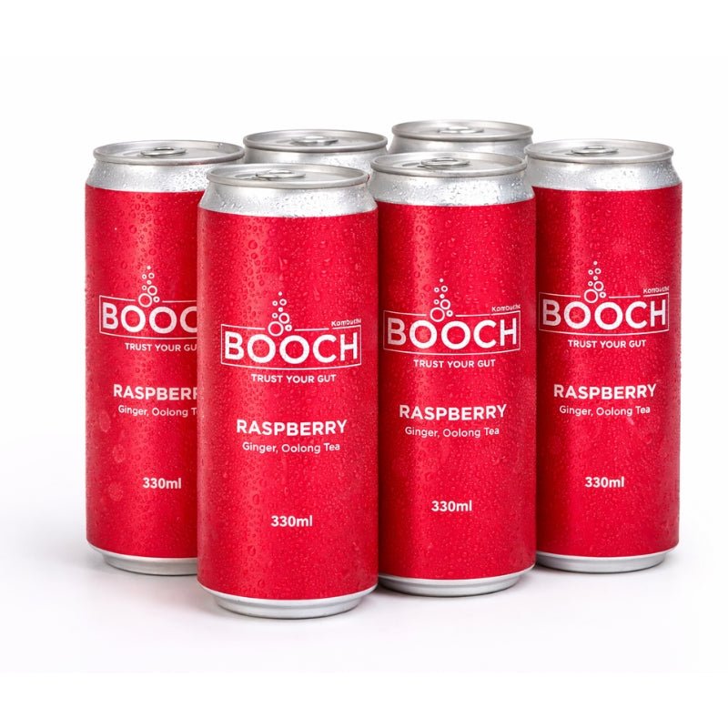 Booch Raspberry Kombucha Can, 330ml