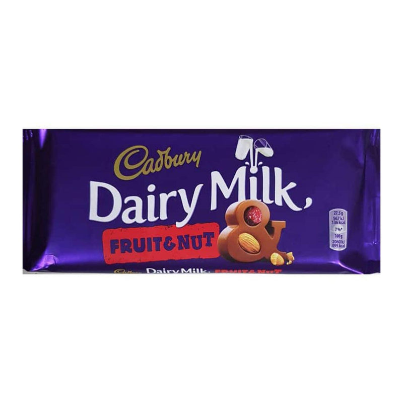 Cadbury Dairy Milk Fruit & Nut, 110g