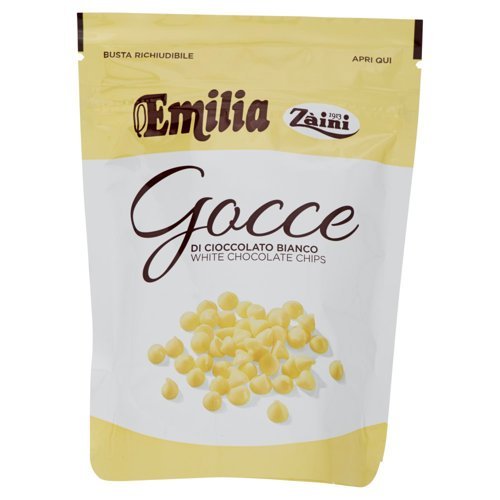 Zaini Emilia Gocce White Chocolate Chips, 180g