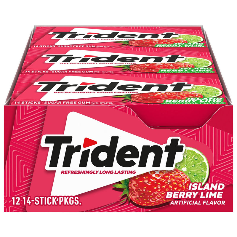 Trident Gum Island Berry Sugarfree, 14pc