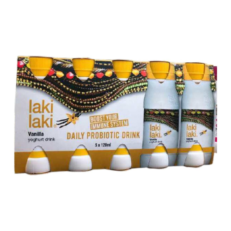 Laki Laki Probiotic Yoghurt Drink Vanilla, 120ml x 5pc