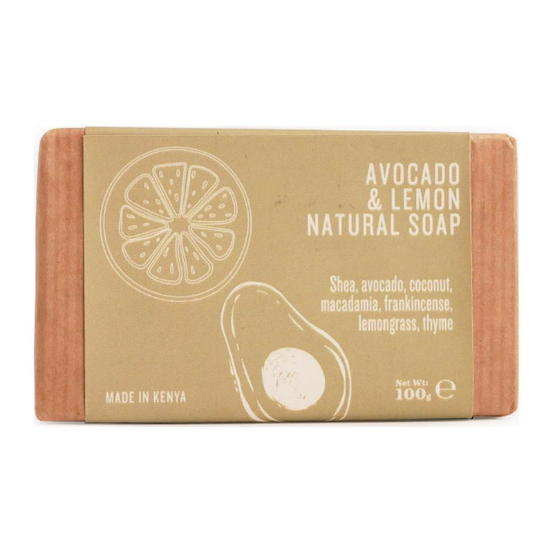 Cinnabar Avocado & Lemon Natural Soap, 100g