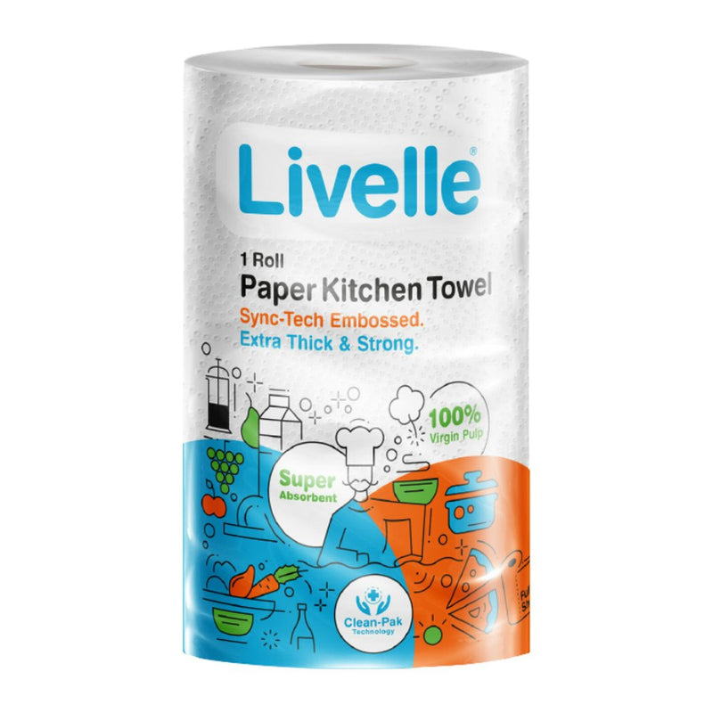 Livelle Kitchen Towel Singlepc White