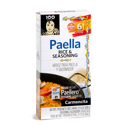 Carmencita Round Rice For Paella With Paellero Sachet, 604g