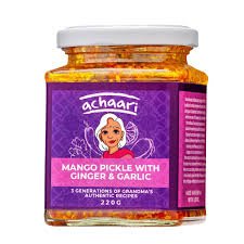 Achaari Mango Pickle With Ginger & Garlic, 220g