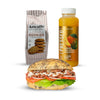 Artcaffe Sandwich with Cold Pressed Juice & Cookie Pouch
