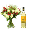White Wine and Flowers Gift Hamper
