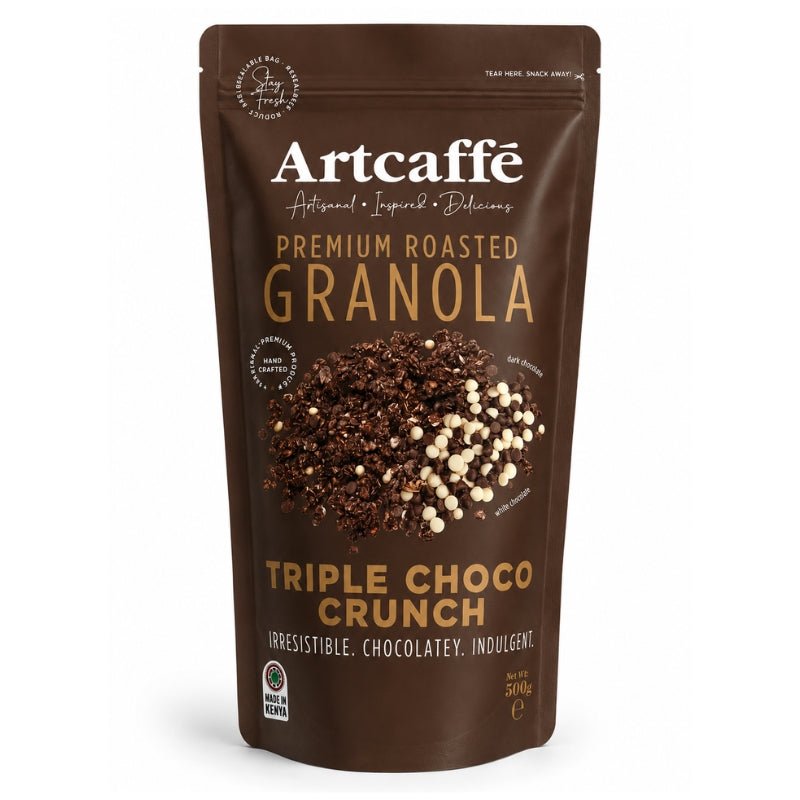 Artcaffé Premium Triple Choco Crunch Roasted Granola, 500g