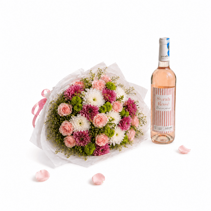 Artcaffé Wine & Blooms Gift Set