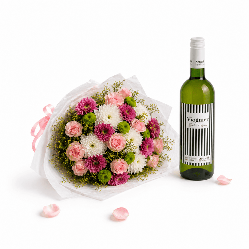 Artcaffé Wine & Blooms Gift Set