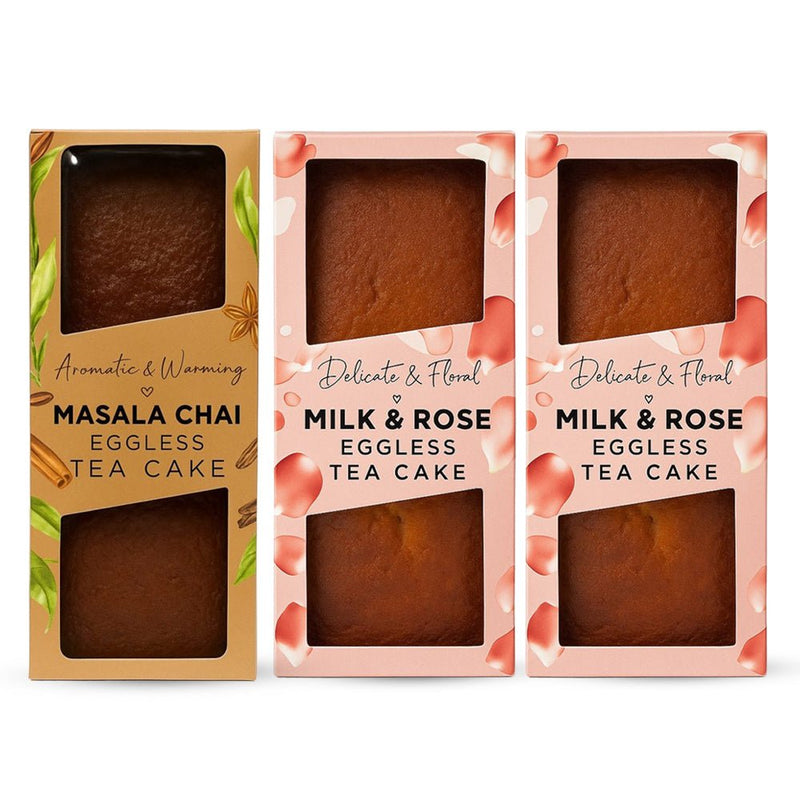 Artcaffe Assorted Eggless Tea Cakes, 3pc