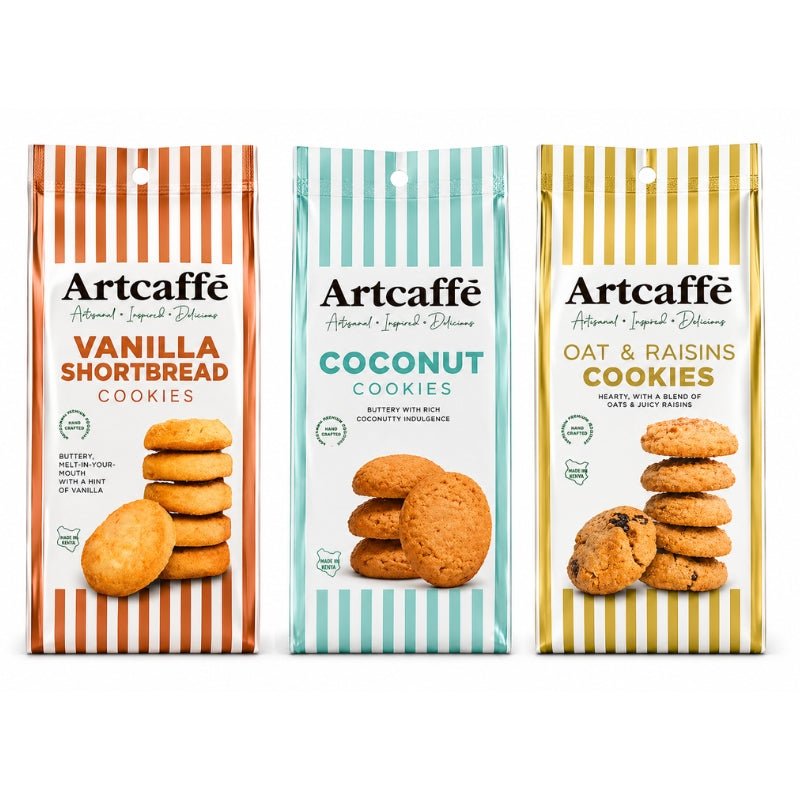 Artcaffe Assorted Cookie Pouches, 90g x 3pcs