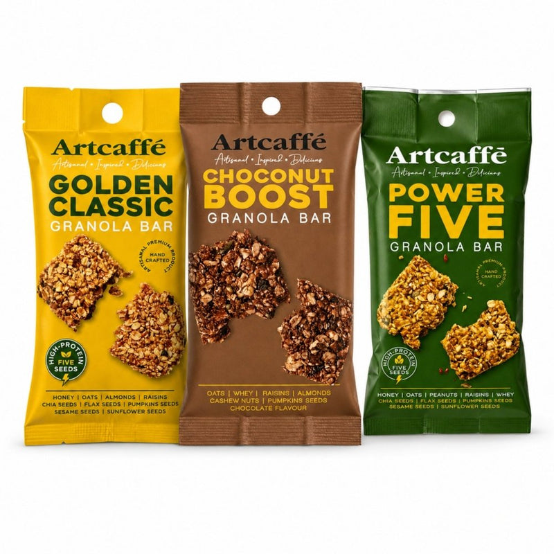 Artcaffe Assorted Granola Bars, 3ps